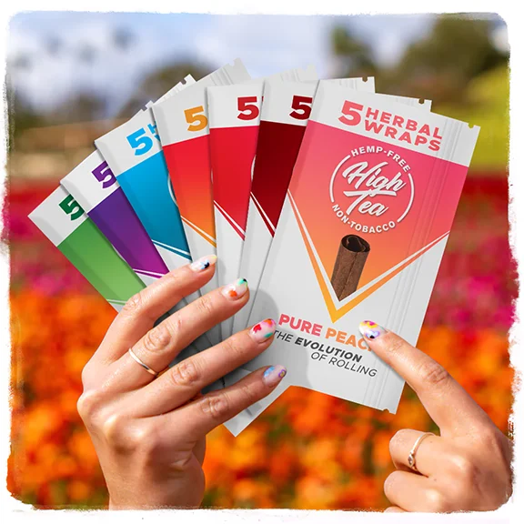 hands fanning out High Tea flavors