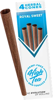 HIgh Tea Herbal Cones Royal Sweet pack and stick
