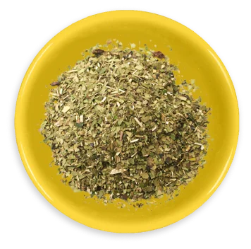 bowl of yerba mate ingredients